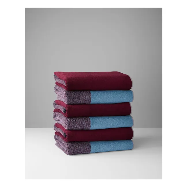 Bath towel, Lex Pott - Set of 2 | Burgundy