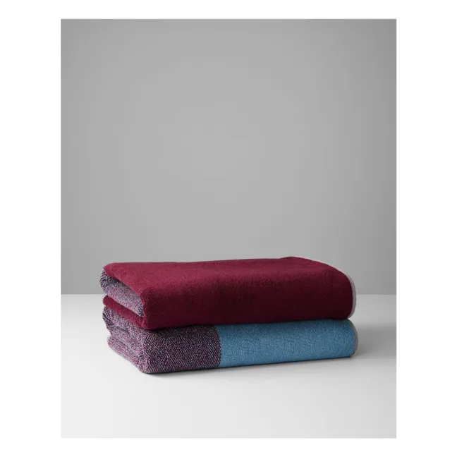 Bath towel, Lex Pott - Set of 2 | Burgundy