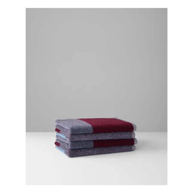 Serviettes invité, Lex Pott - Set de 2 | Bordeaux