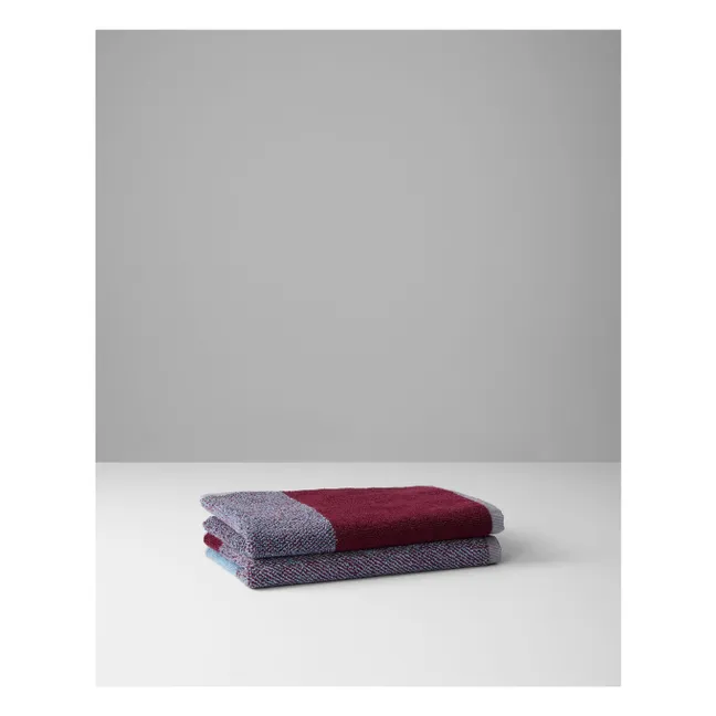 Serviettes invité, Lex Pott - Set de 2 | Bordeaux