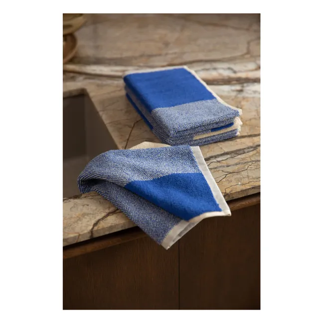 Serviettes invité, Lex Pott - Set de 2 | Bleu