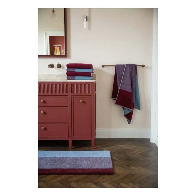 Bath towel, Lex Pott - Set of 2 | Burgundy