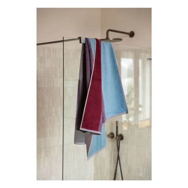 Bath towel, Lex Pott - Set of 2 | Burgundy
