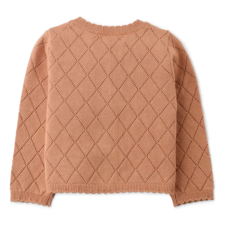 Gilet Hazel Fleurs | Noisette- Image produit n°1