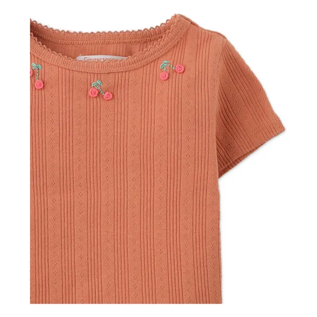 T-shirt Hazel Cerises | Terracotta