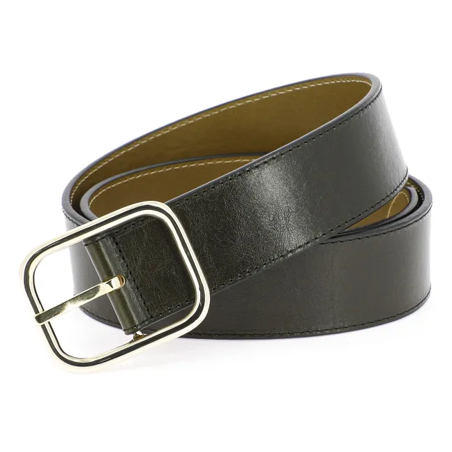 La Vice-Versa Piper Reversible Belt | Olive green
