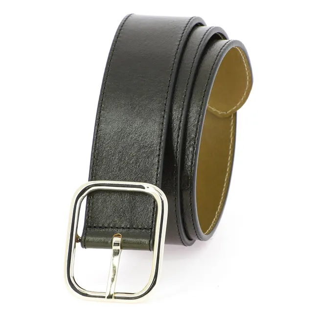 La Vice-Versa Piper Reversible Belt | Olive green