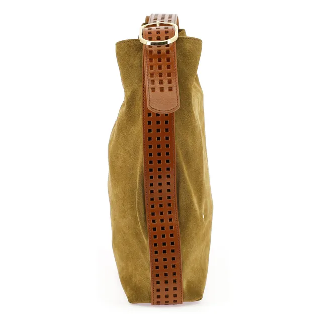 Bag Le Enzo Cran Velours | Tabacco