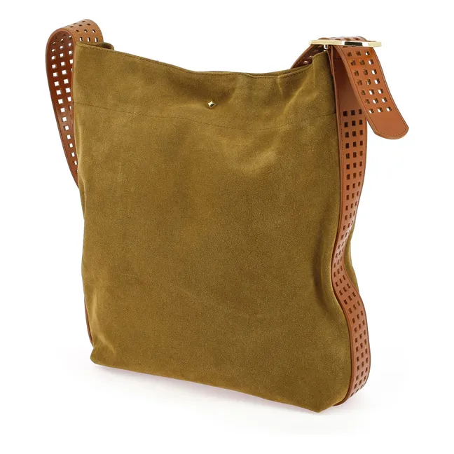 Bag Le Enzo Cran Velours | Tabacco