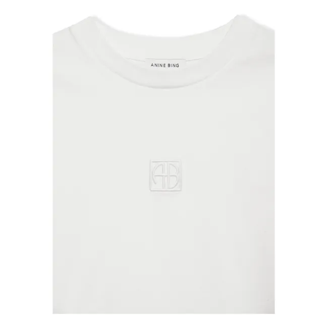 T-shirt Crop Myers Monogramme | Ivoire