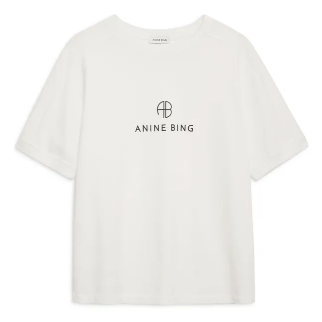 Jaylin Monogram T-shirt | Ivory