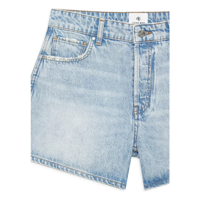 Short Dalton Coton Bio | Washed Blue