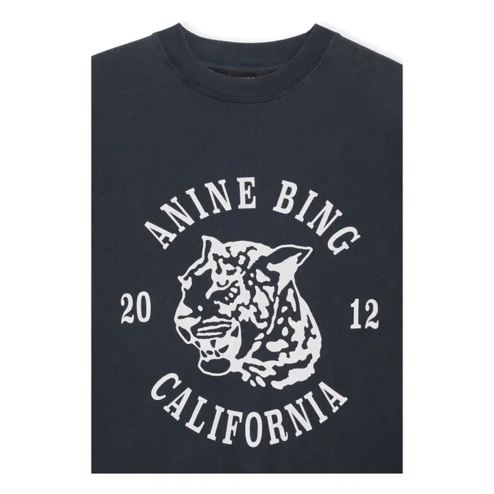 T-shirt Avi Collegiate Léopard | Noir- Image produit n°3