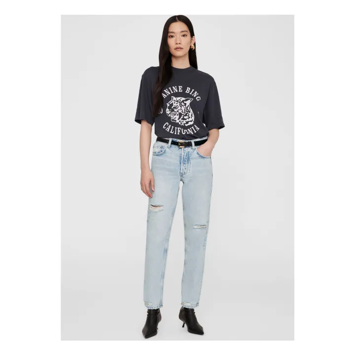 Camiseta Avi Collegiate Leopard | Negro- Imagen del producto n°1