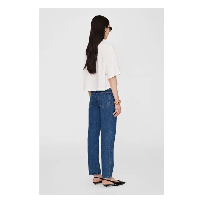 T-shirt Crop Myers Monogramme | Ivoire