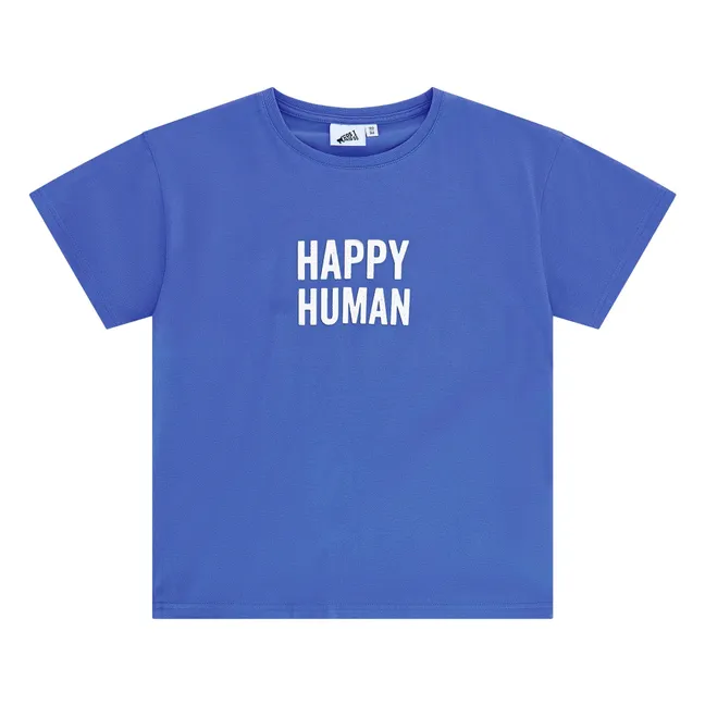 Camiseta Happy Algodón orgánico | Azul