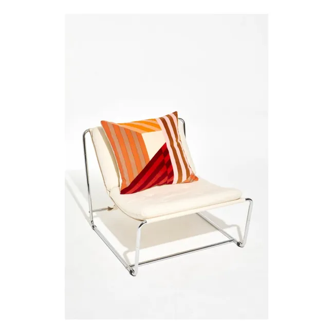Coussin en velours Shibuya | Corail