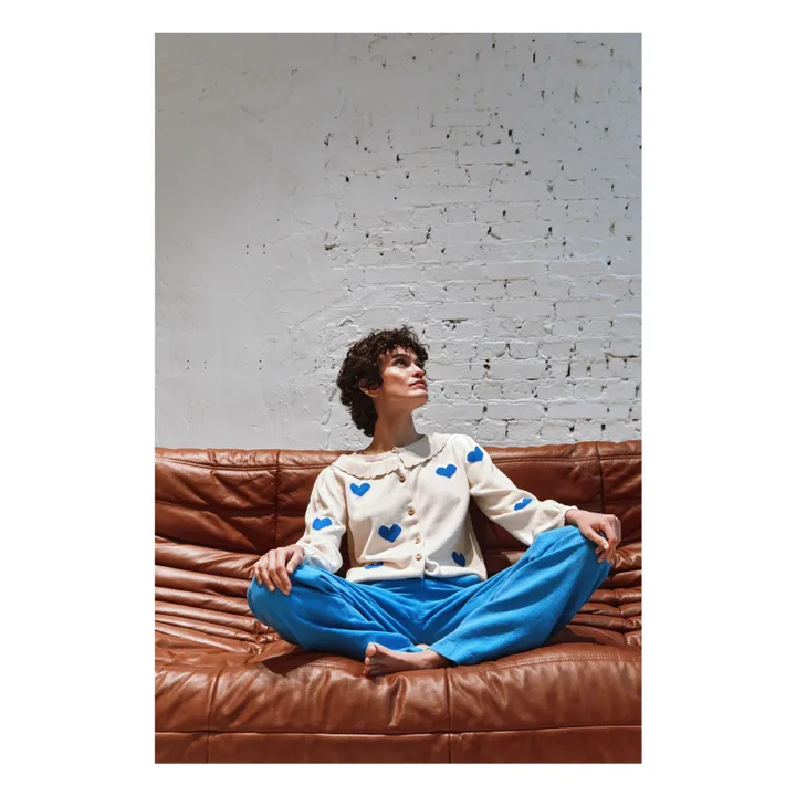 Cardigan in cotone organico Boum | Ecru- Immagine del prodotto n°1