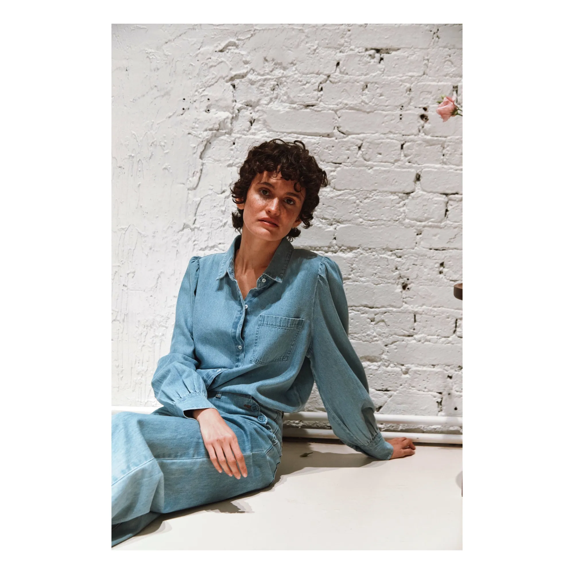 Chemise Balade Denim | Bleu- Image produit n°1