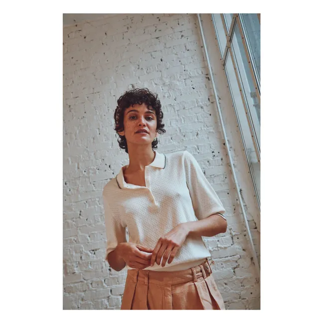 Polo Betsy Coton Bio | Crème