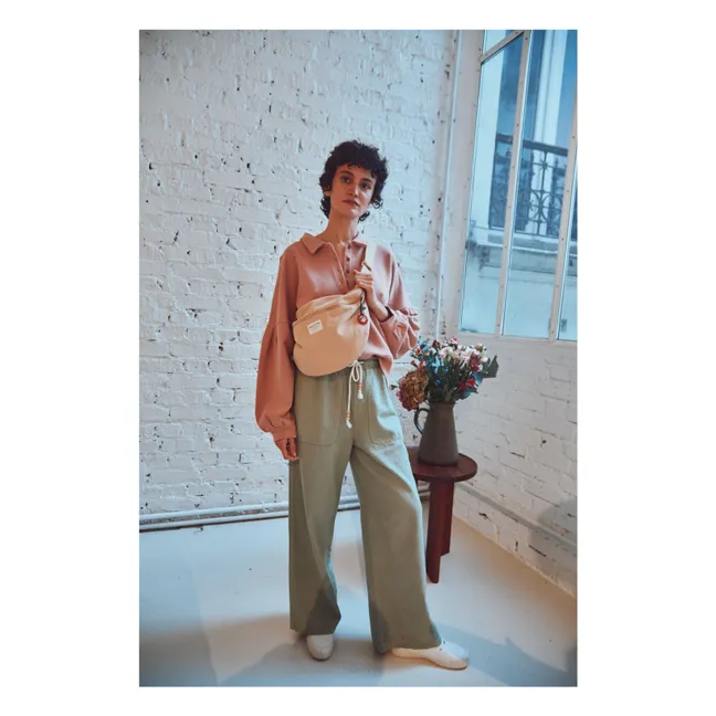 Pantaloni Benjamin in cotone e lino | Verde