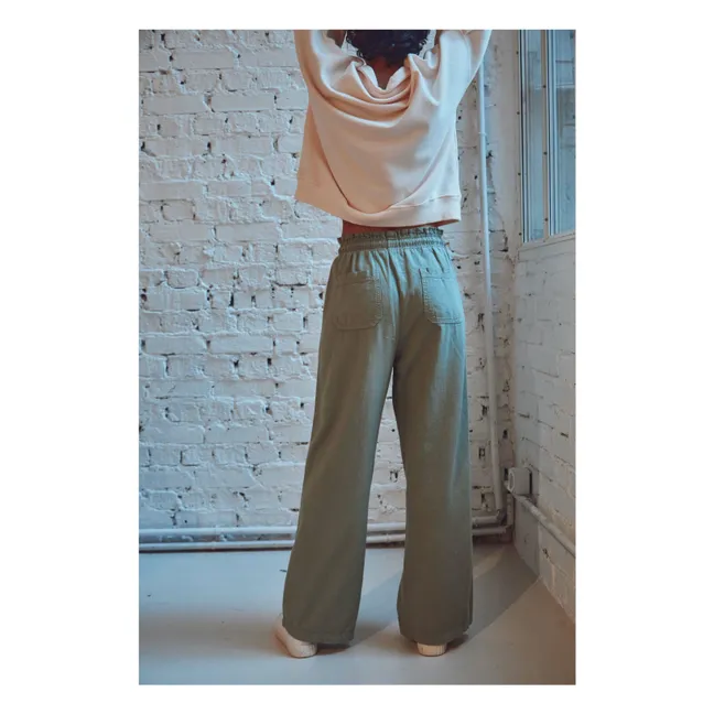 Pantaloni Benjamin in cotone e lino | Verde