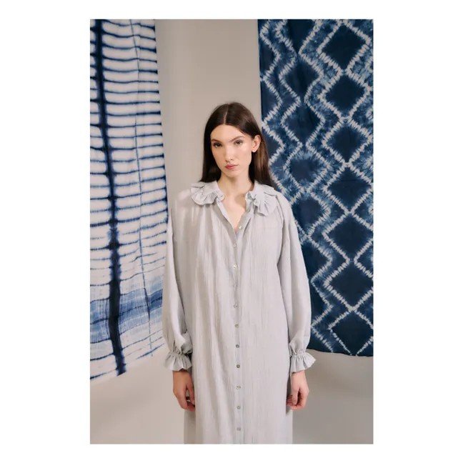 Vestido de rayas Versalles | Azul