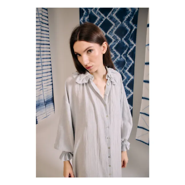 Vestido de rayas Versalles | Azul