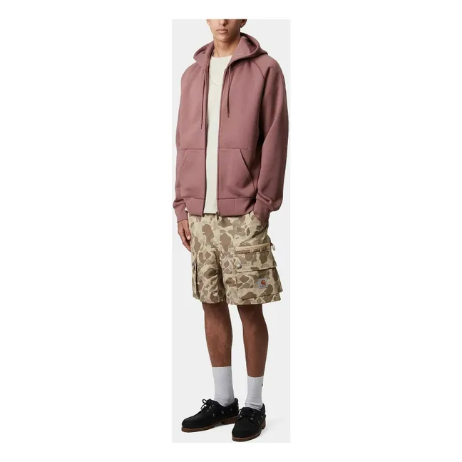 Felpa con cappuccio Chase Zip | Rosa antico