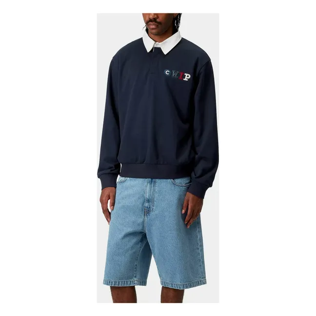 Felpa Rugby Flags | Blu notte