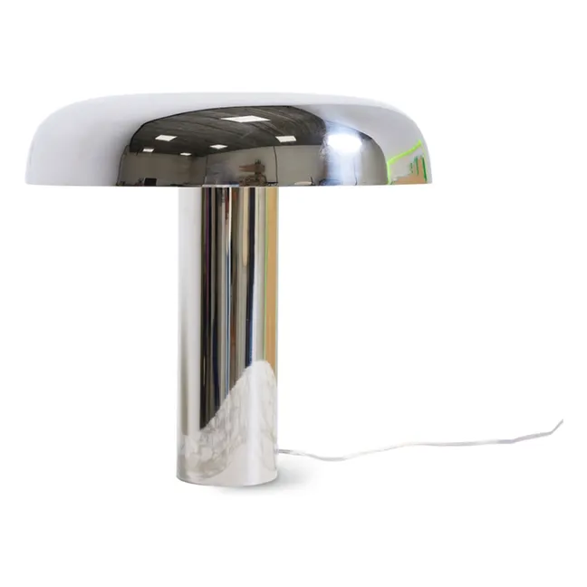 Mushroom table lamp | Chrome