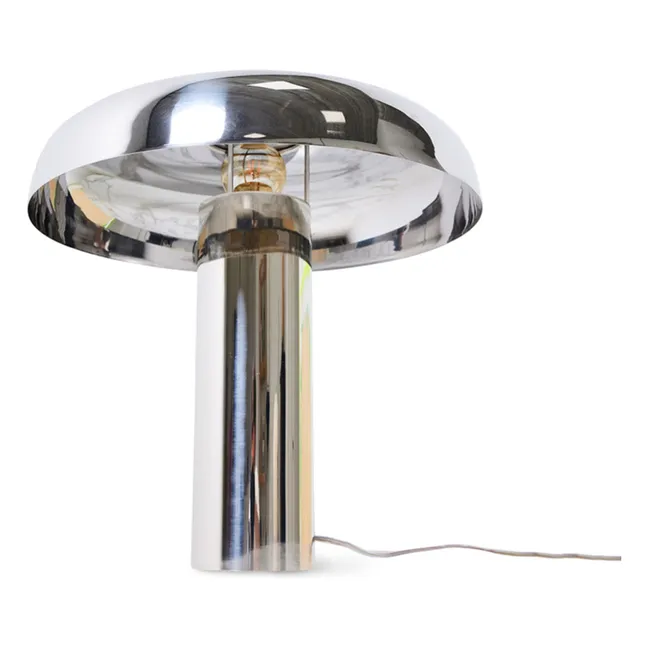 Mushroom table lamp | Chrome