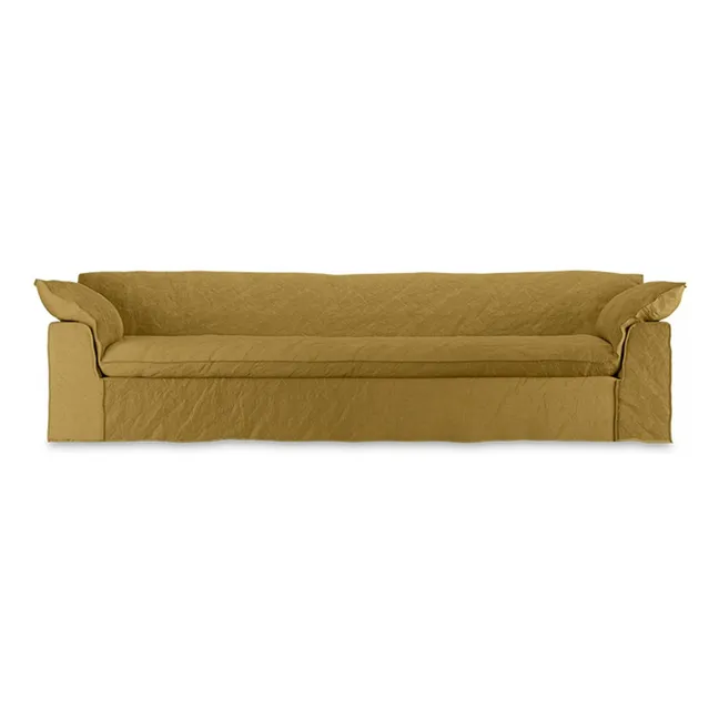 Nomad 4-Sitzer Leinen-Sofa | Ocker