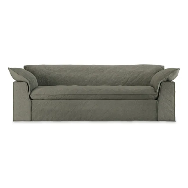 Nomad 3-Sitzer Leinen-Sofa | Khaki