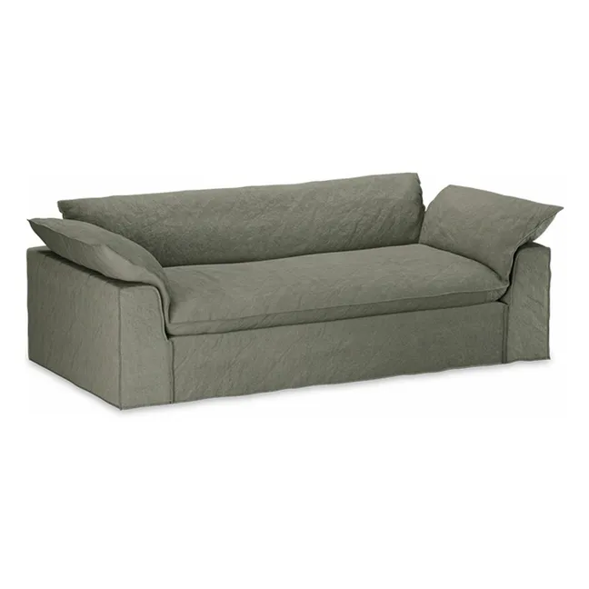 Nomad 3-Sitzer Leinen-Sofa | Khaki