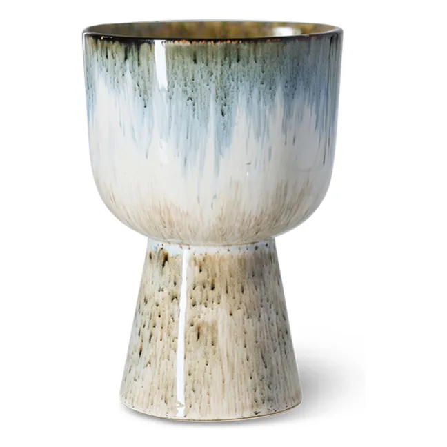 Retro plant pot | Light grey