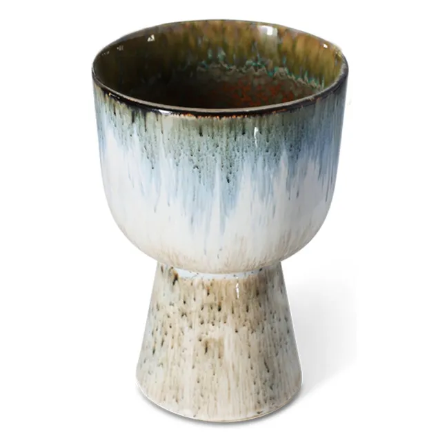 Retro plant pot | Light grey