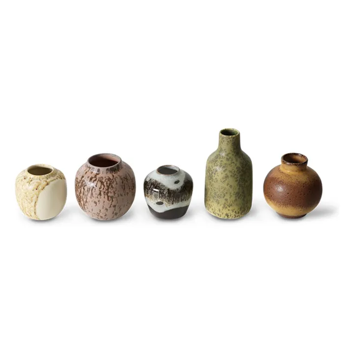 Vases en grès - Set de 5 | Multicolore- Image produit n°3