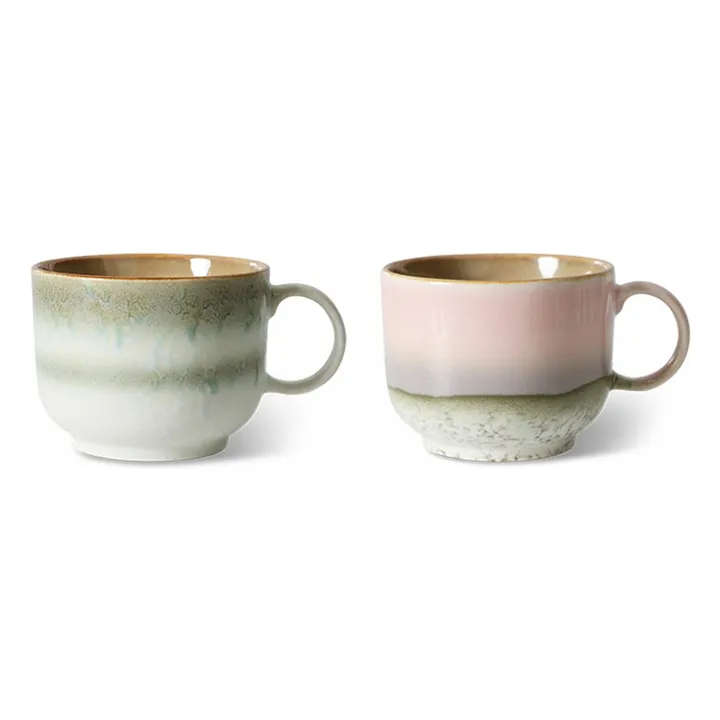 Tasses en grès - Set de 2 | Rose- Image produit n°0