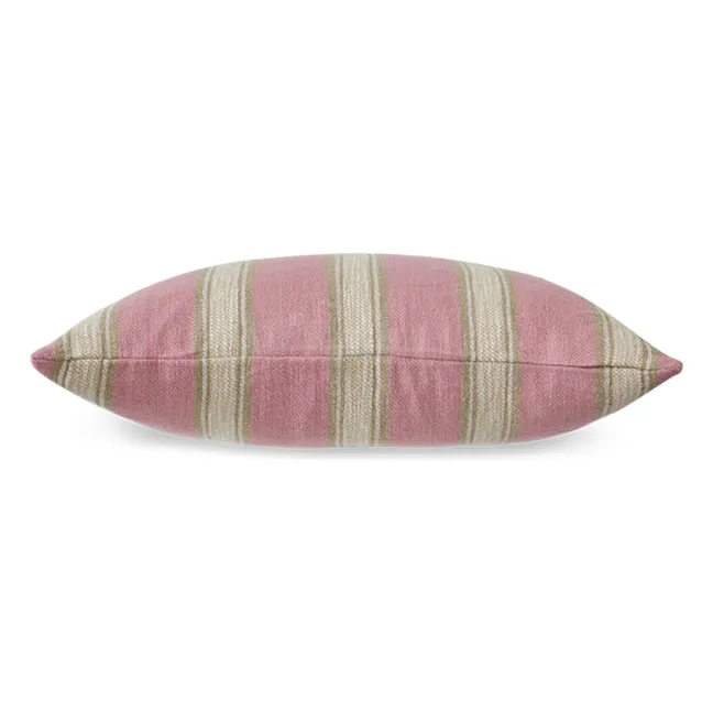 Coussin à rayures | Blush