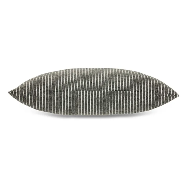 Coussin à rayures | Noir- Image produit n°4