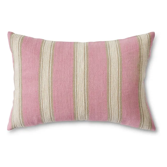 Coussin à rayures | Blush