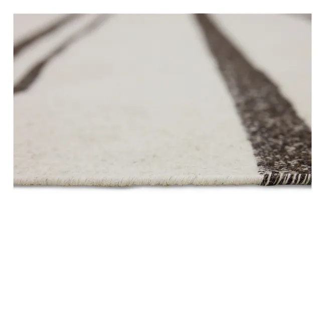 Tapis kelim rayé | Crème