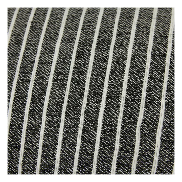 Striped cushion | Black- Product image n°3
