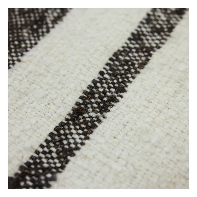 Tapis kelim rayé | Crème