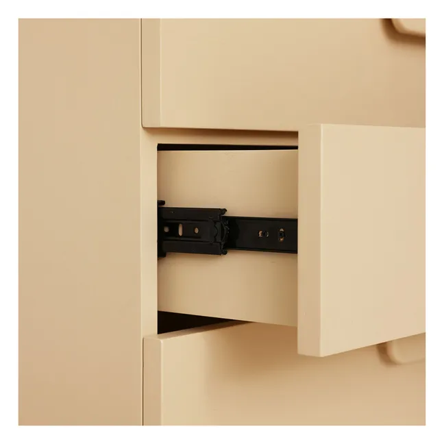 Amplia cómoda de 4 cajones | Crema