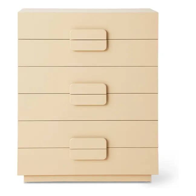 Commode 4 tiroirs Spacious | Crème