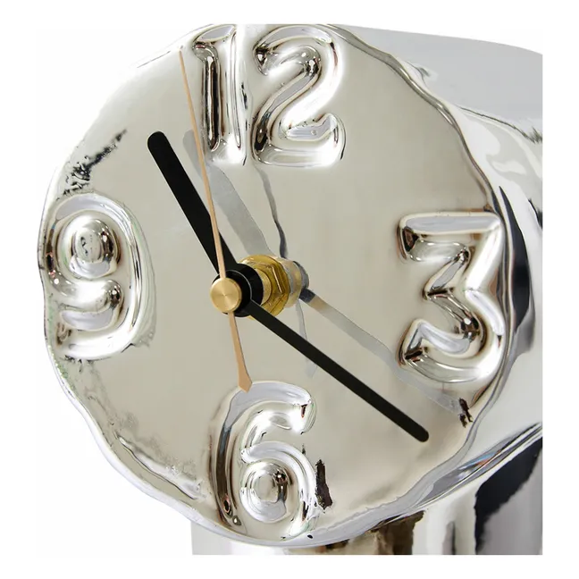 Horloge en céramique Retro | Chromé