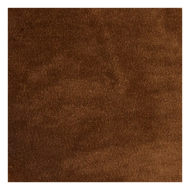 Arc velvet lounge chair | Caramel