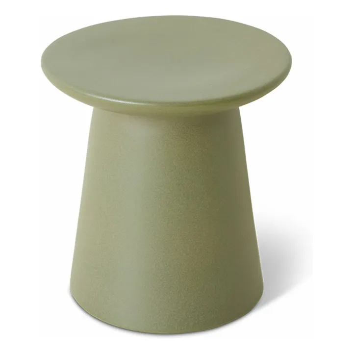 Table d'appoint en faïence | Vert kaki- Image produit n°3